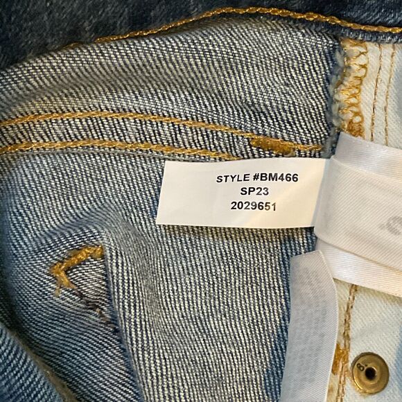 J‎ Crew Relaxed Boyfriend All Day Stretch Jeans Blue Distressed Size 27 - Picture 4 of 8